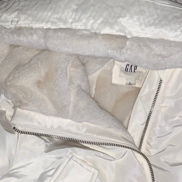 NWOT Gap Cream/ Off White Luxe Larka Jacket Coat - Size S (Fits like M) Gorgeous - Picture 8 of 9